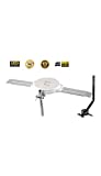 Lava Omnipro HD-8008 Omni-Directional HDTV Antenna 360 Degree - Attic or Roof Mount TV Antenna with Mounting Pole for Clear Reception, 4K 1080P