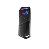ASUS ROG STRIX Arion Aluminum Alloy M.2 NVMe SSD External Portable Enclosure Case Adapter, USB 3.2 Gen 2 Type-C (10 Gbps), USB-C to C and USB-C to A Cables, Fits PCIe 2280/2260/2242/2230 M Key/B+M Key