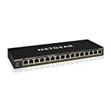 NETGEAR 16-Port Gigabit Ethernet Unmanaged PoE+ Switch (GS316PP) - with 16 x PoE+ @ 183W, Desktop or Wall Mount