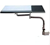 Sunter98 Multifunctoinal Full Motion Desk Edge/Table Side/Chair Leg Clamping Keyboard Tray Holder Laptop Desk Tablet Holder +Mouse Pad