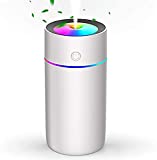 StillCool USB Humidifier, 320ml Mini Portable Humidifier, Whisper Quiet Air Humidifier with 7-Color LED Night Light, Auto-Off, Ultra-Quiet, Suitable for Home, Office, Baby Room, Car