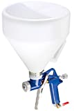 HILTEX 31229 Air Texture Spray Gun | 1.2 Gallon Hopper Gun with Handle | 3 Extra Nozzles 4.0, 6.0, and 8.0mm | Pneumatic Drywall Sprayer | Orange Peel, Stucco Mud, knockdown, Popcorn Ceiling