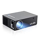 UUO Native 1080P Projector P6 Upgraded Projector,Support 4K HD Video 300" Display Zoom ±50° Digital Keystone,Compatible with TV Stick,PS4,X-Box,Laptop,iPhone Android for Home Theater(Brushed Silver)