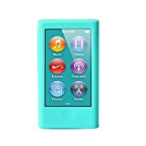 ColorYourLife iPod Nano Silicone Cases Skins Covers for New iPod Nano 8th Generation 7th Generation with 1 Screen Protector and Cleaning Wipe (Aqua)