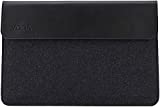 Lenovo Yoga Laptop Sleeve for 14-Inch Computer, Leather and Wool Felt, Magnetic Closure, Accessory Pocket, GX40X02932, Black