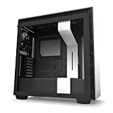 NZXT H710 - CA-H710B-W1 - ATX Mid Tower PC Gaming Case - Front I/O USB Type-C Port - Quick-Release Tempered Glass Side Panel - Cable Management System - Water-Cooling Ready - White/Black