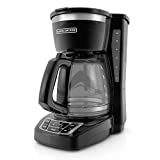 Black+Decker CM1160B-1 CM1160B 12-Cup Programmable Coffee Maker, Black/Stainless Steel
