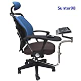 Sunter98 OK010 Ergonomic Laptop/Keyboard/Mouse Stand-Mount for Workstation/Video Gaming/etc (can be Installed to Your Chair Column or Any Round bar with max 1.96 inch Diagonal Thickness (Black)