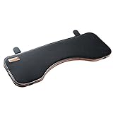 Ergonomic Desk Extender Clamp On Keyboard Tray Under Desk Adjustable Mouse and Keyboard Tilted Tray Table Mount Armrest Shelf Stand Foldable Computer Elbow Arm Forearm Support Pad