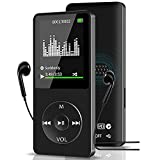 Aigital MP3 Muisc Player with 32 GB Memory Card and Support Up to 128GB, Portable Media Player with FM Radio/E-Book, HiFi Lossless Sound(Built-in Speaker)