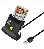 Zoweetek Multi-Function CAC Card Reader, Can Read DOD Military Common Access Smart Card, ID Card, SD, SDHC, SDXC, Micro SD/T-Flash, MMC, Micro SDHC, Micro SDXC and SIM