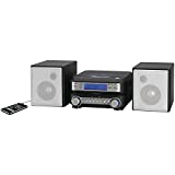 GPX HC221B Compact CD Player Stereo Home Music System with AM/ FM Tuner Black/Silver
