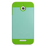 Eagle Cell Hybrid Dual Layer TPU Protective Hard Case for HTC Desire 510 - Retail Packaging - Green/Mint