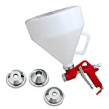Air Hopper Spray Gun 1.5 Gallon Paint Texture Tool Drywall Wall Painting Sprayer with 3 Nozzle (Red)