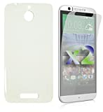 Exian HTC Desire 510 Screen Guards x2 and TPU Transparent Case Clear