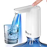 M Nutra Portable Electric Water Dispenser - 5 Gallon BPA-Free Water Jug Pump - USB Rechargeable Battery - Compatible with 2-5 Gallon Bottles - for Home, Office, Camping, Outdoors, Indoors