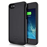 Battery Case for iPhone SE 5S 5,JUBOTY Slim 4000mAh External Charging Case for iPhone 5 5S SE Portable Rechargeable Battery Pack Charger Case(Not Fit 2020 SE,5C)