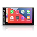 Double Din Stereo Car Audio Receiver - Corehan 7 Inch Touch Screen Car Stereo with Bluetooth Compatiable with Android Auto Car Play
