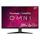 ViewSonic OMNI VX2768-2KP-MHD 27 Inch 1440p 1ms 144Hz IPS Gaming Monitor with FreeSync Premium, Eye Care, HDMI and DisplayPort