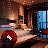 USB Night Light, BAILONGJU Star Projector Night Light, Adjustable Romantic red Interior Car Lights, Bending Freely Portable Auto Roof Lights Decoration for Car, Ceiling, Bedroom, Party