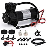 PTNHZ Universal 1/4 NPT DC 12V 480c 200 PSI Control Air Bag Suspension Compressor/Pump Ride Kit for Auto/Motorcycle