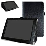 Mama Mouth for Asus ZenPad 10 Case,PU Leather Folio 2-Folding Stand Cover for ASUS ZenPad Z300C /Z300M /Z301M /Z301ML /Z301MFL 10.1-Inch Tablet,Black