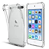 KELIFANG Case Compatible with iPod Touch 7, 6 and 5, Ultra Slim Full Body Protective Case Shockproof Soft TPU Bumper Non-Slip Thin Clear Cover Compatible with 7th/6th/5th Generation, Clear
