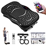 Gentve Vibration Plate Exercise Machine - Whole Body Workout Machine ,Fitness Vibration Platform Machine for Weight Loss & Foots Massage with Loop Bands + Bluetooth + Remote, 99 Levels