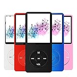 MP3 Player with a 16GB Micro SD Card, Maximum Support 128GB | Build-in Speaker | M MayJazz Music Player with Photo/Video Player/FM Radio/Voice Recorder/E-Book Reader - Black