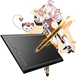 GAOMON M10K2018 10 x 6.25 inches Graphic Drawing Tablet 8192 Levels of Pressure Digital Pen Tablet with Battery-Free Stylus and 10 Customizable Hot-Keys