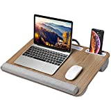 HUANUO Lap Desk - Fits up to 17 inches Laptop, Built in Wrist Pad for Notebook, Tablet, Laptop Stand with Tablet, Pen & Phone Holder - HNLD9