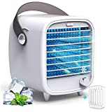 Portable Air Conditioner Fan, Portable AC Mini Personal Air Cooling Fan Evaporative Air Cooler, Portable AC Unit Mini AC for Home Office Small Room Desk Car
