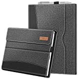 Fintie Case for 12.3 Inch Microsoft Surface Pro 7 Plus, Surface Pro 7, Surface Pro 6, Pro 5, Pro 4, Pro 3 - Portfolio Business Cover with Pocket, Compatible with Type Cover Keyboard (Gray)