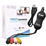 UCEC USB 2.0 Video Capture Card Device, VHS VCR TV to DVD Converter for Mac OS X PC Windows 7 8 10