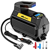 Nilight Tire Inflator Air Compressor Portable Air Pump for 12V DC Car Tires with Digital Pressure Gauge 150PSI Auto Tire Pump with LED Light for Cars ATVs Bicycles, 2 Years Warranty