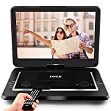 Pyle 17.9” Portable DVD Player, With 15" Swivel Adjustable Display Screen, USB/SD Card Memory Readers, Long Lasting Built-in Rechargeable Battery, Stereo Sound with Remote. (PDV156BK), Black
