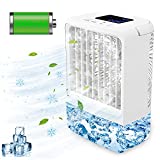 Portable Air Conditioners - Mini AC Unit, 4000mAh Rechargable AC with Timing, 7 Colors Night Light for Camping Car