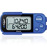 Realalt 3DTriSport Walking 3D Pedometer with Clip and Strap, Free eBook | 30 Days Memory, Accurate Step Counter, Walking Distance Miles/Km, Calorie Counter, Daily Target Monitor, Exercise Time.
